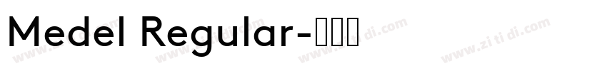 Medel Regular字体转换
